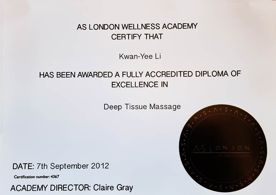 Accredited deep tissue massage qualification
